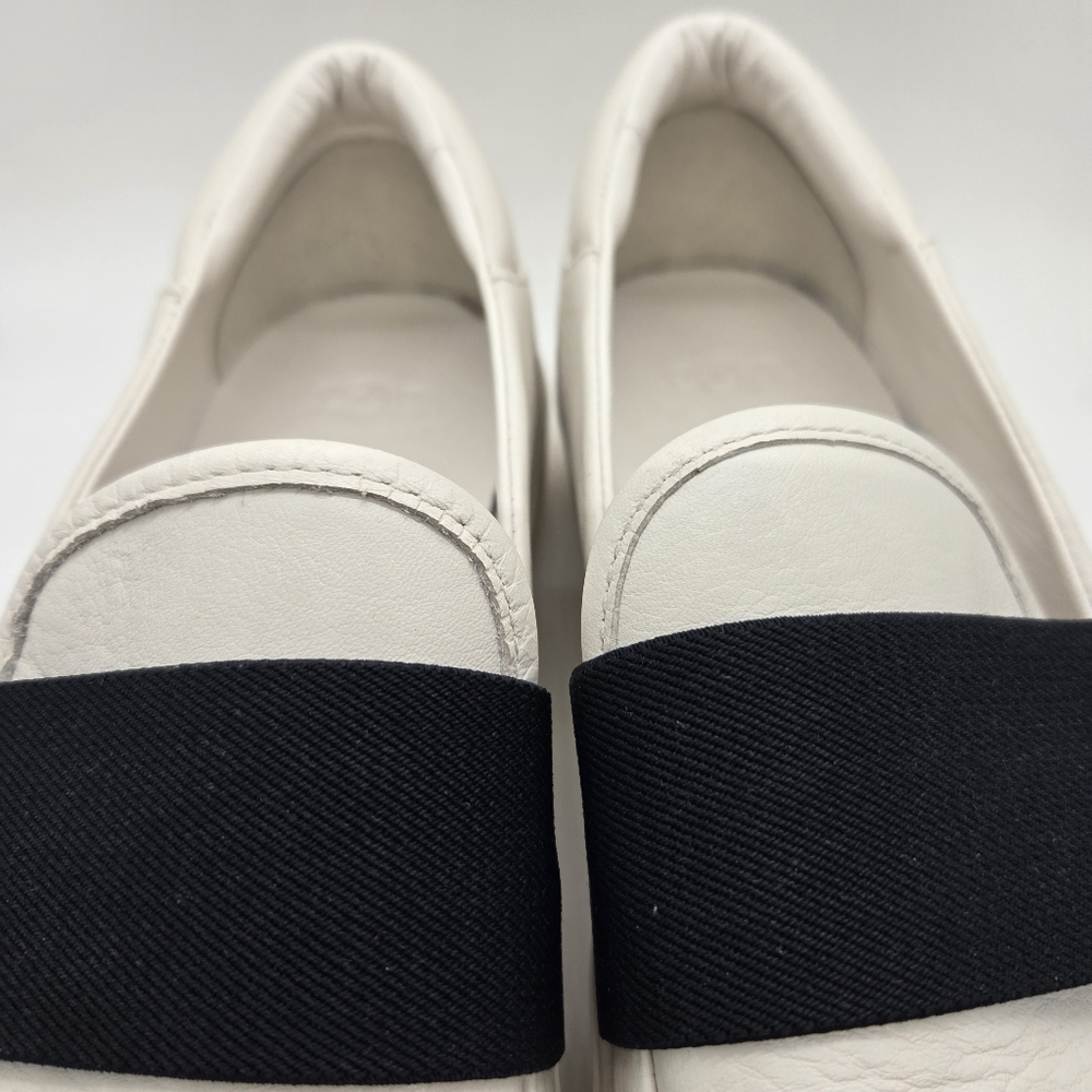Ugg Shoes Women's 9 Chayze White Leather & Black Loafer Sneaker Y2k Chunky - Picture 11 of 14